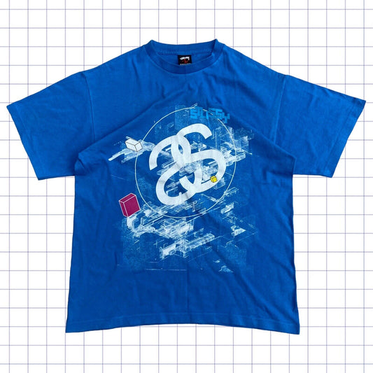 Vintage Cubed Stussy Tshirt - L