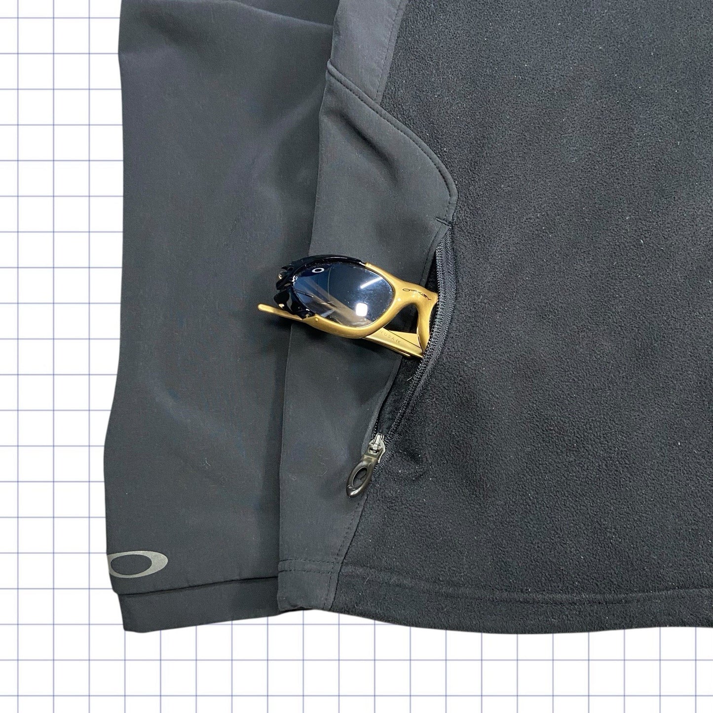 Y2K Oakley Hooded Fleece Jacket - M/L