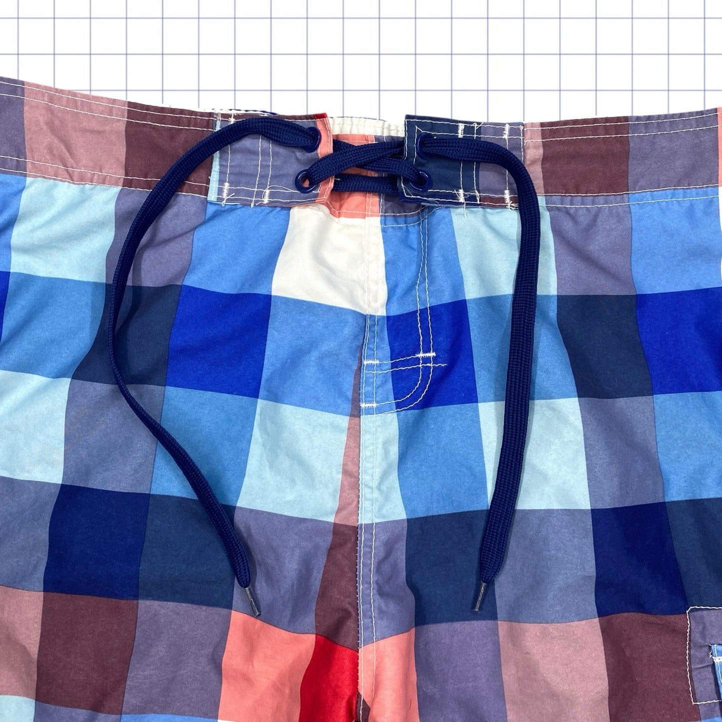 Quiksilver Style Checkered Board Shorts - 35W
