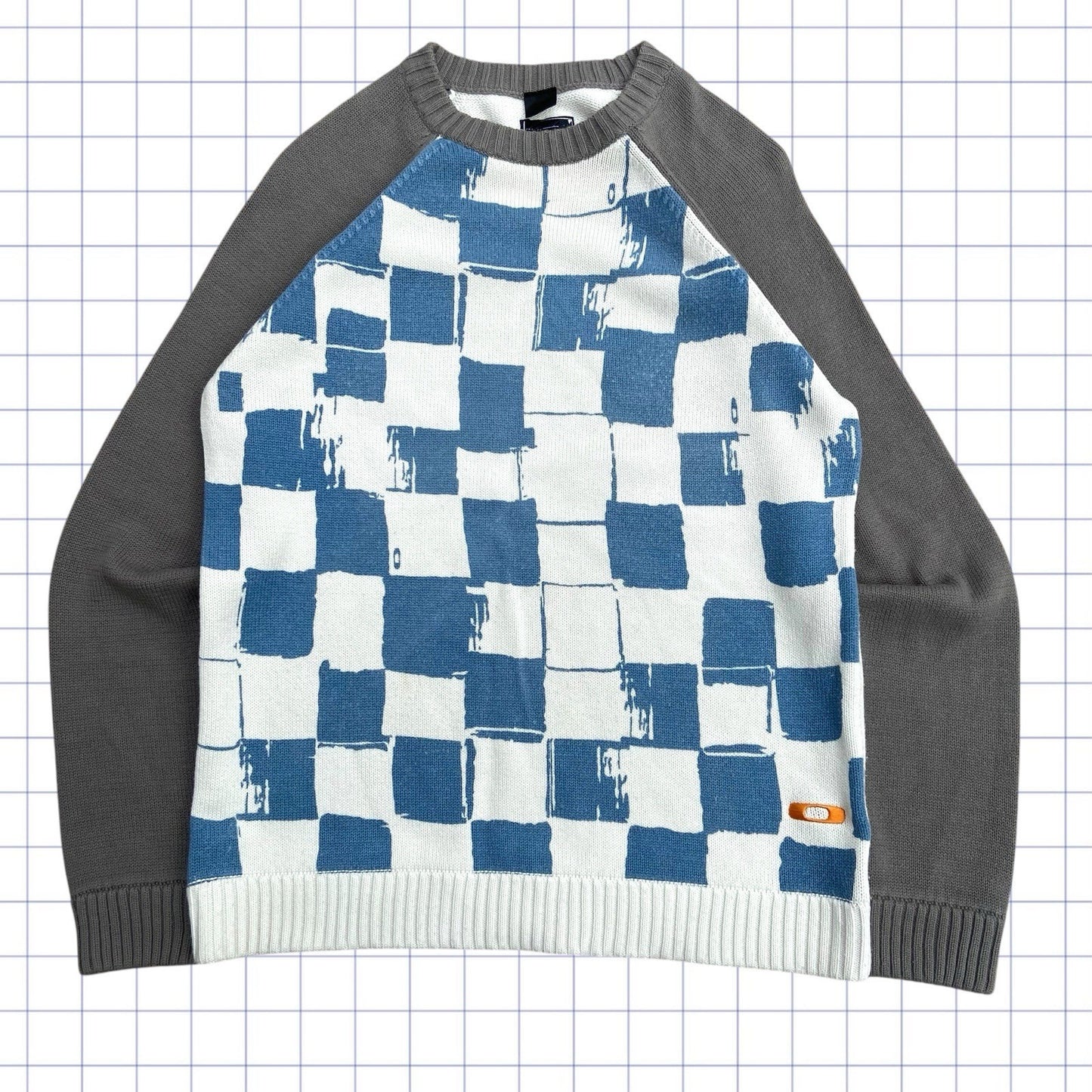 Vintage Oakley Checkered Knit Jumper - M