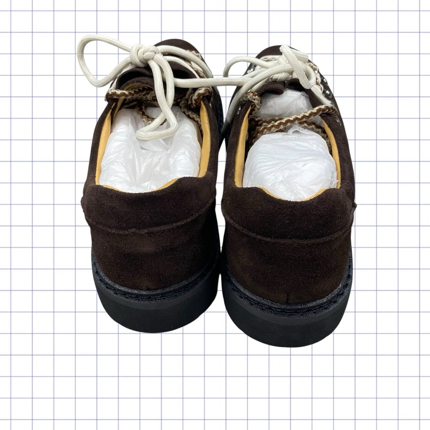 Paper Straight Heritage Derby Brown Suede Shoes - UK 8.5