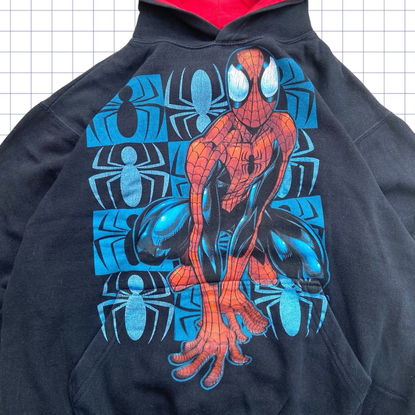 Vintage Marvel Mad Engine Spiderman Hoodie - XS