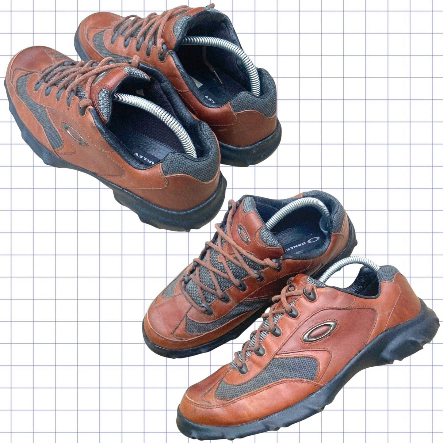 Rare Early 2000s Oakley  Leather Trainers - UK 9