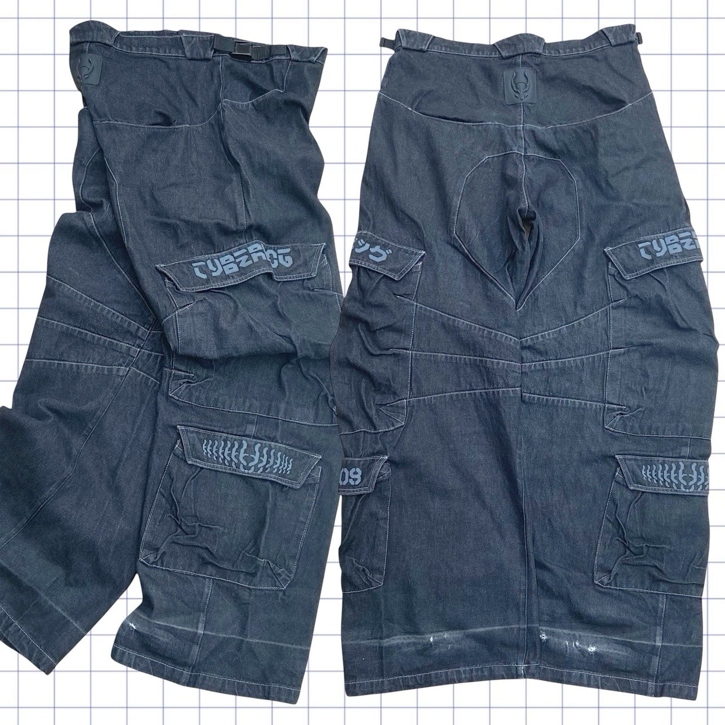 Jeans Cargo Cyberdog dos anos 90 - 34W