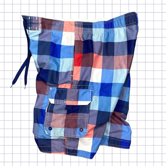 Quiksilver Style Checkered Board Shorts - 35W