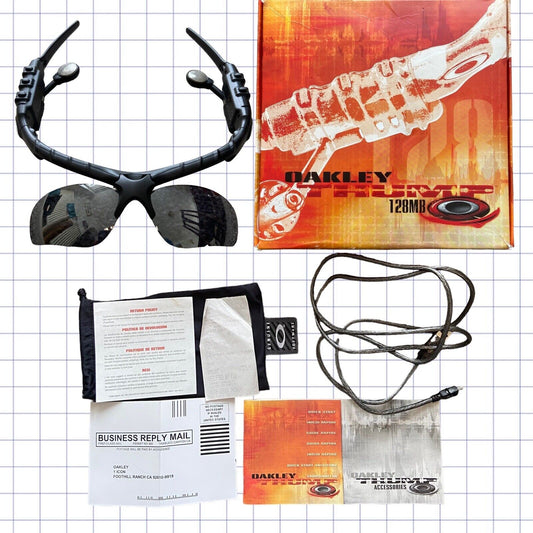 2004 Oakley Thump Black Iridium Mp3 Sunglasses