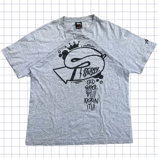 Vintage Old Skool  Stussy Tshirt - L