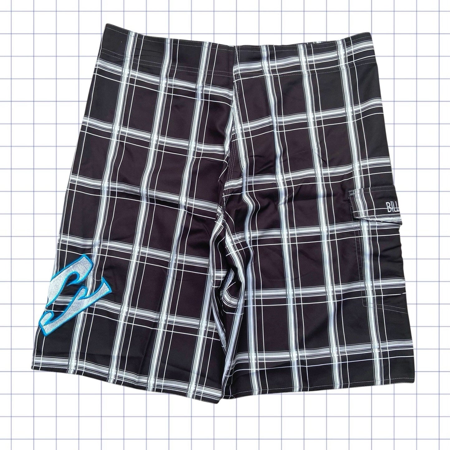 Deadstock Billabong Checkered Board Shorts - 38W