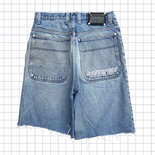 Vintage Southpole Holographic Tab Jorts - 32W