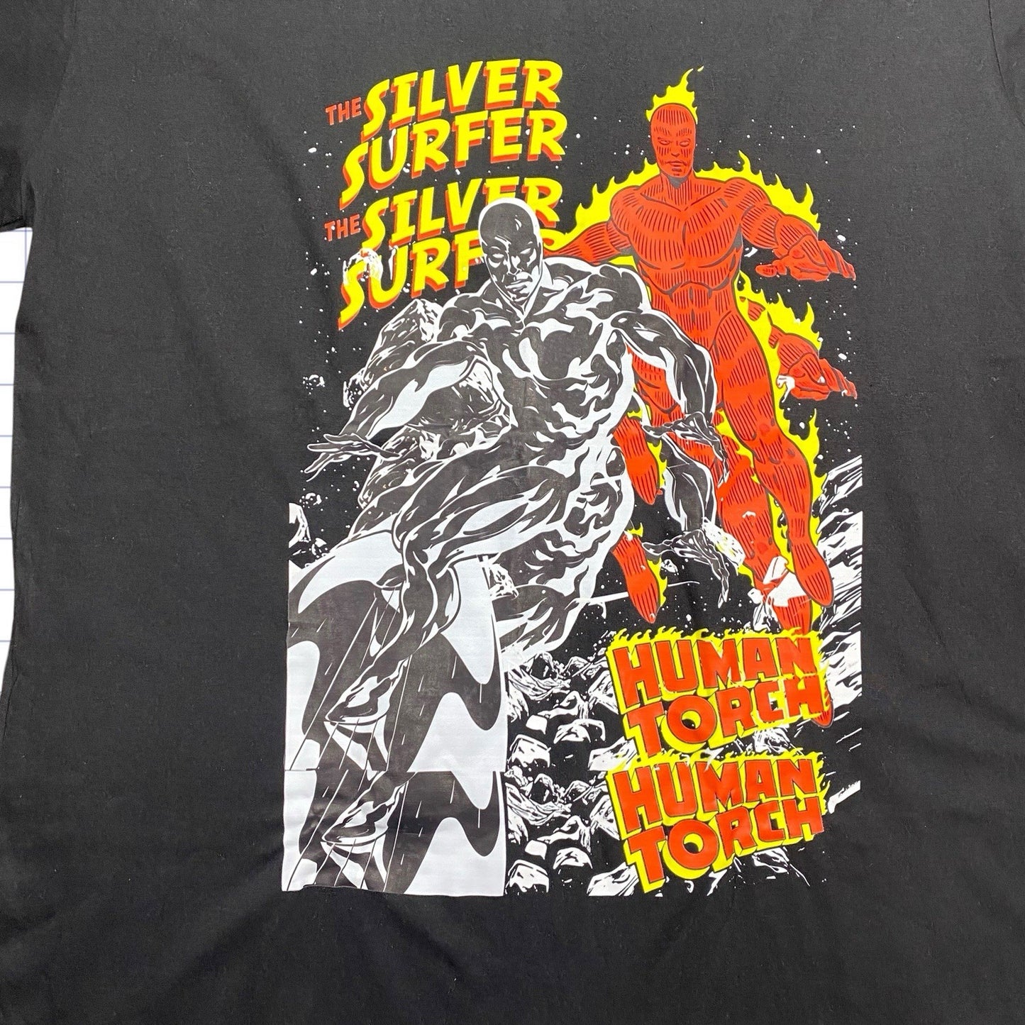 Marvel Human Torch & Silver surfer Tshirt - S/M