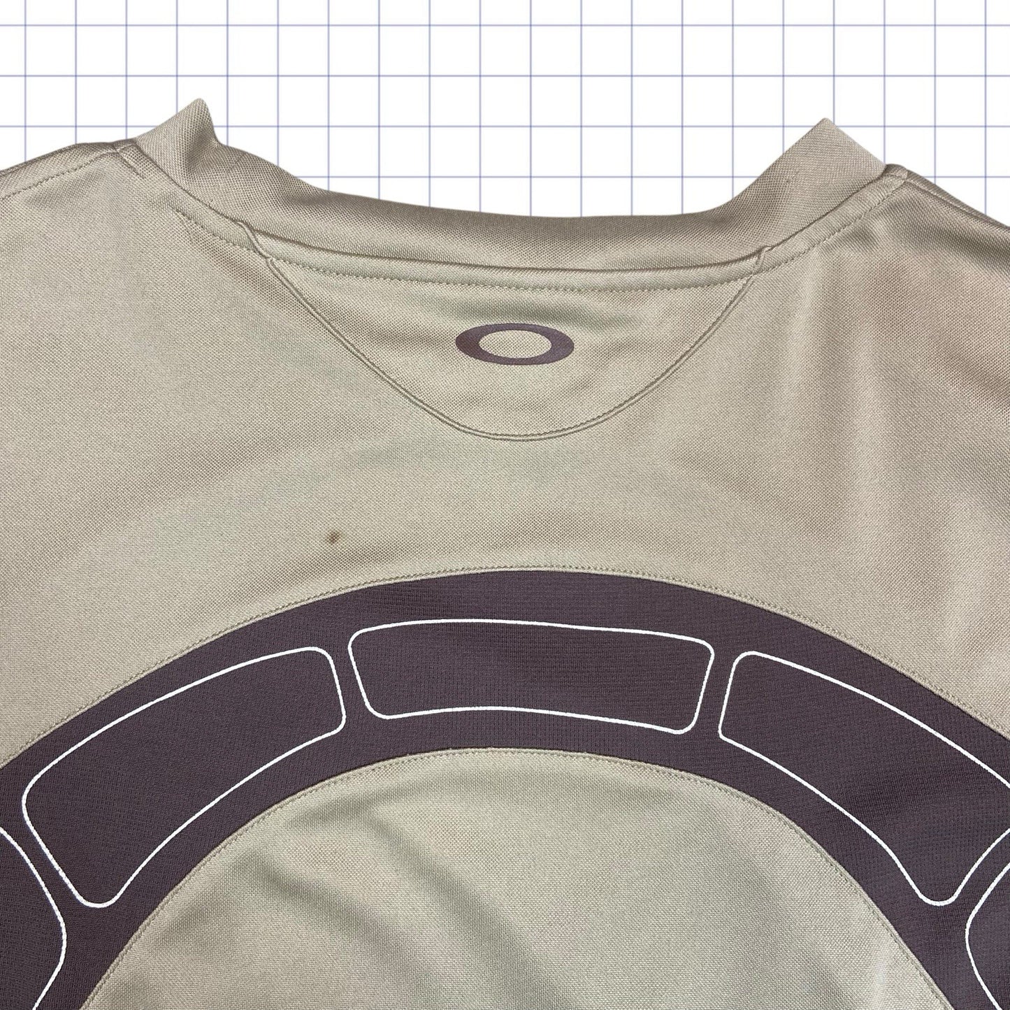 Camiseta vintage Oakley de manga comprida com painéis - M/G