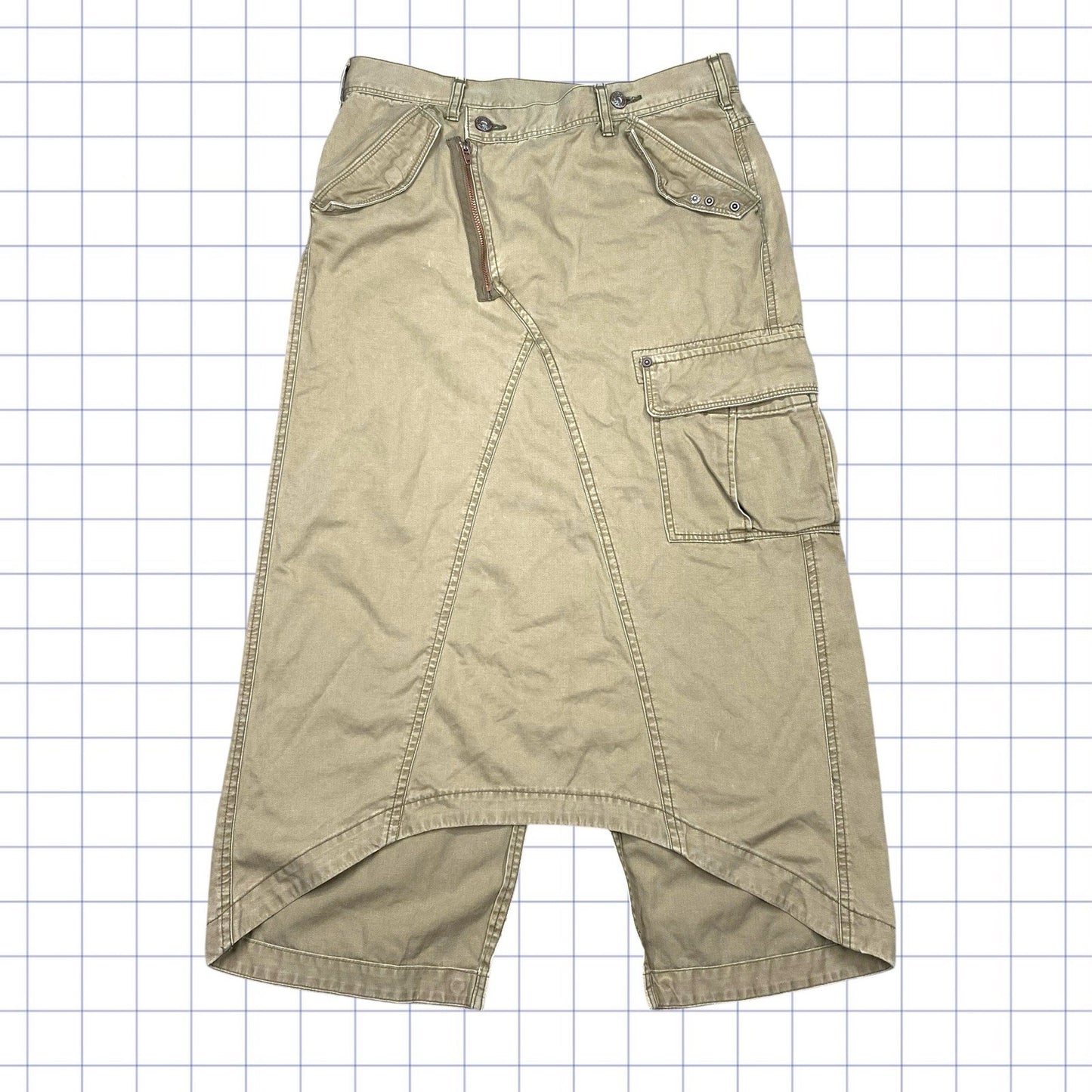 Y2K Military Style Skirt - 29W