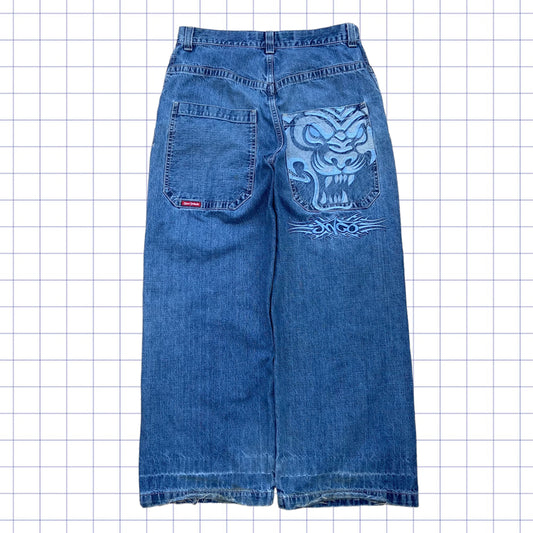 Super Rare Early 2000s Jnco Jeans tribal Tiger Jeans