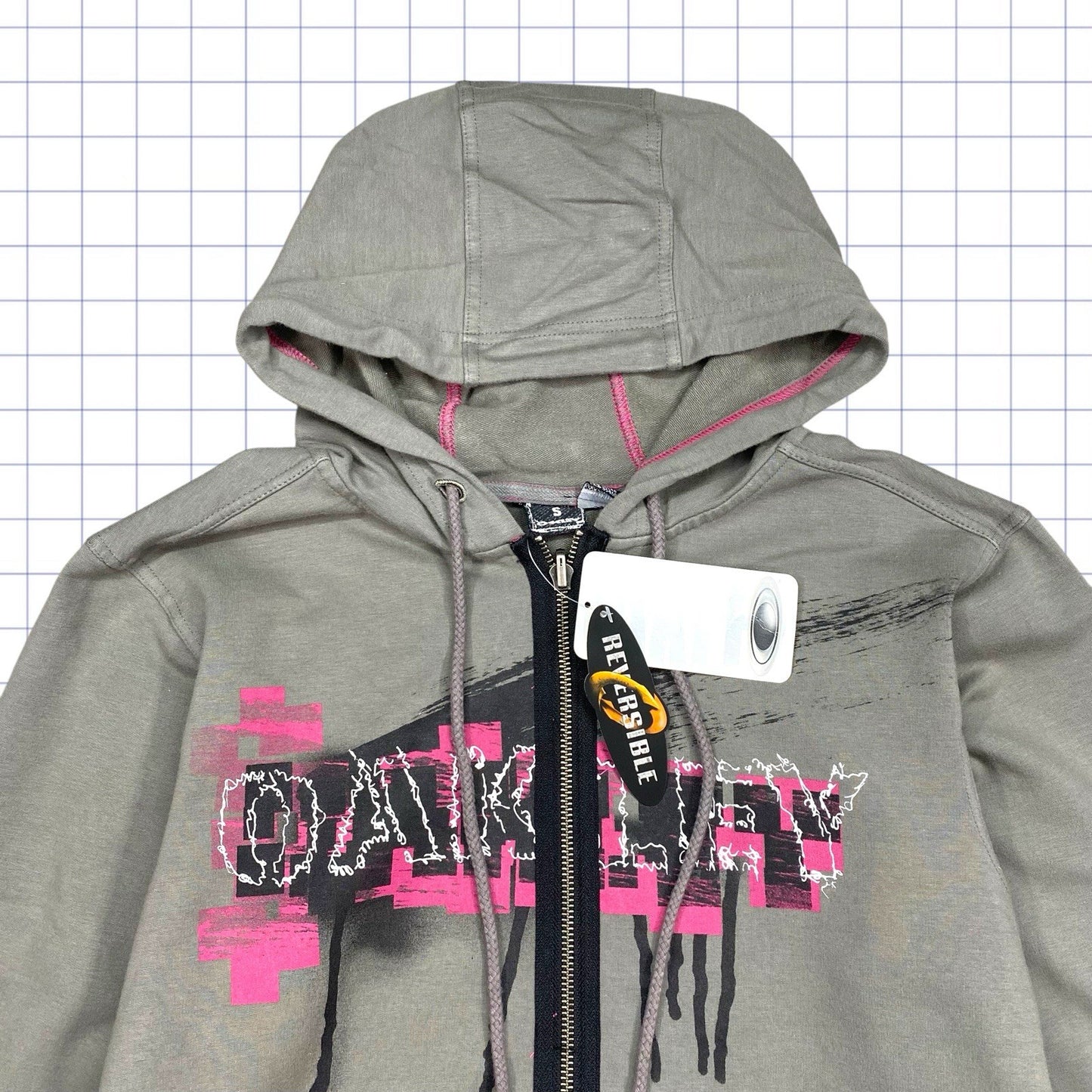 Oakley Skull/Spellout Hoodie - S