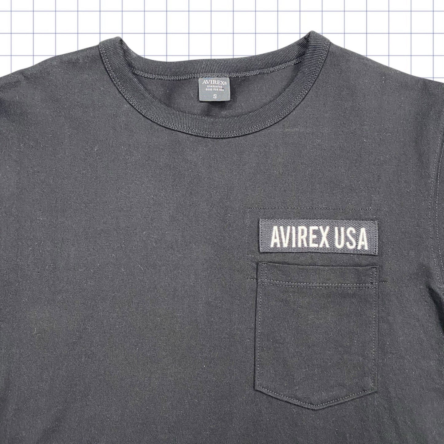Avirex Spellout Cropped Tshirt  - S
