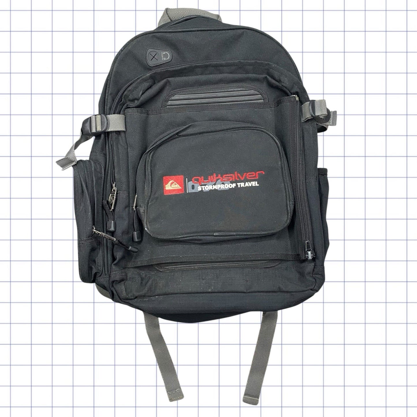 Y2K Quicksilver Backpack Spellout