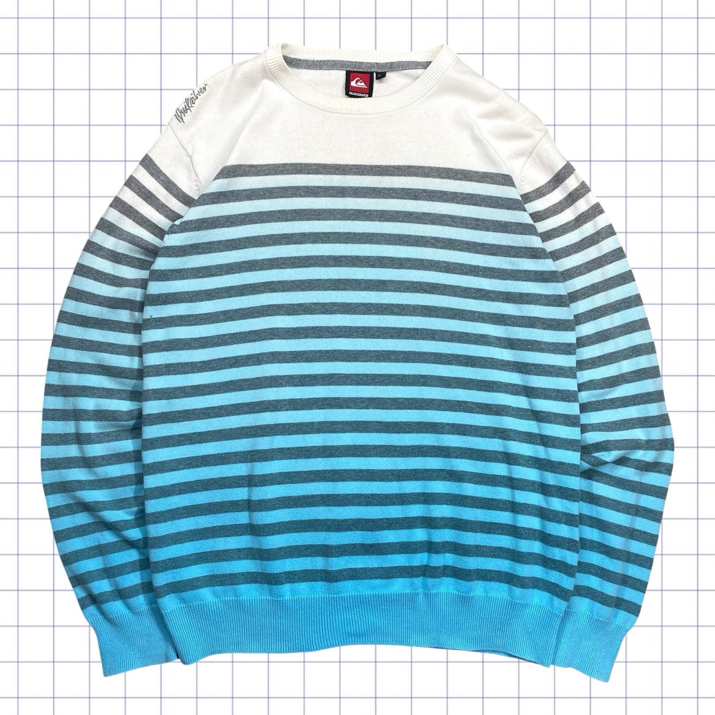 Vintage Quiksilver Stripped Knitted Pullover Jumper - M