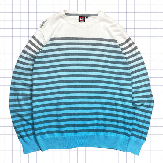 Vintage Quiksilver Stripped Knitted Pullover Jumper - M