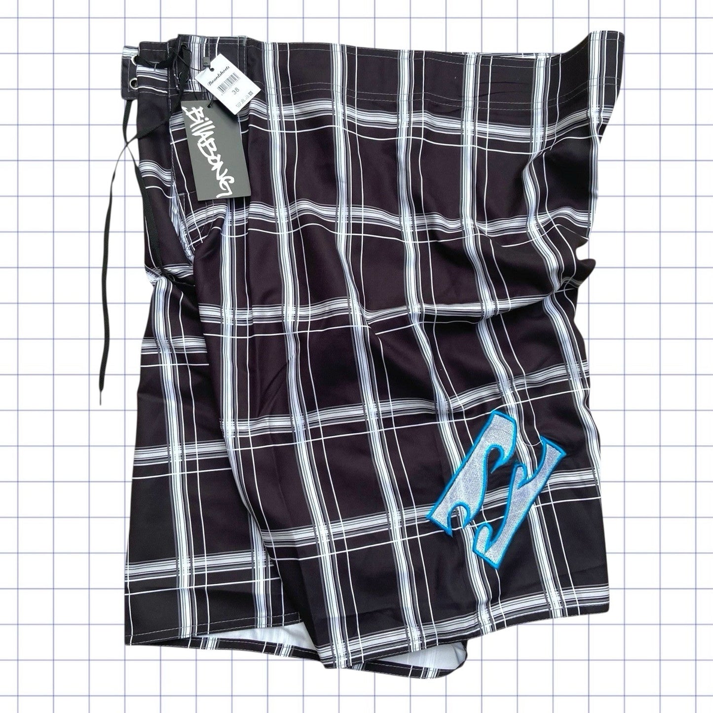 Deadstock Billabong Checkered Board Shorts - 38W