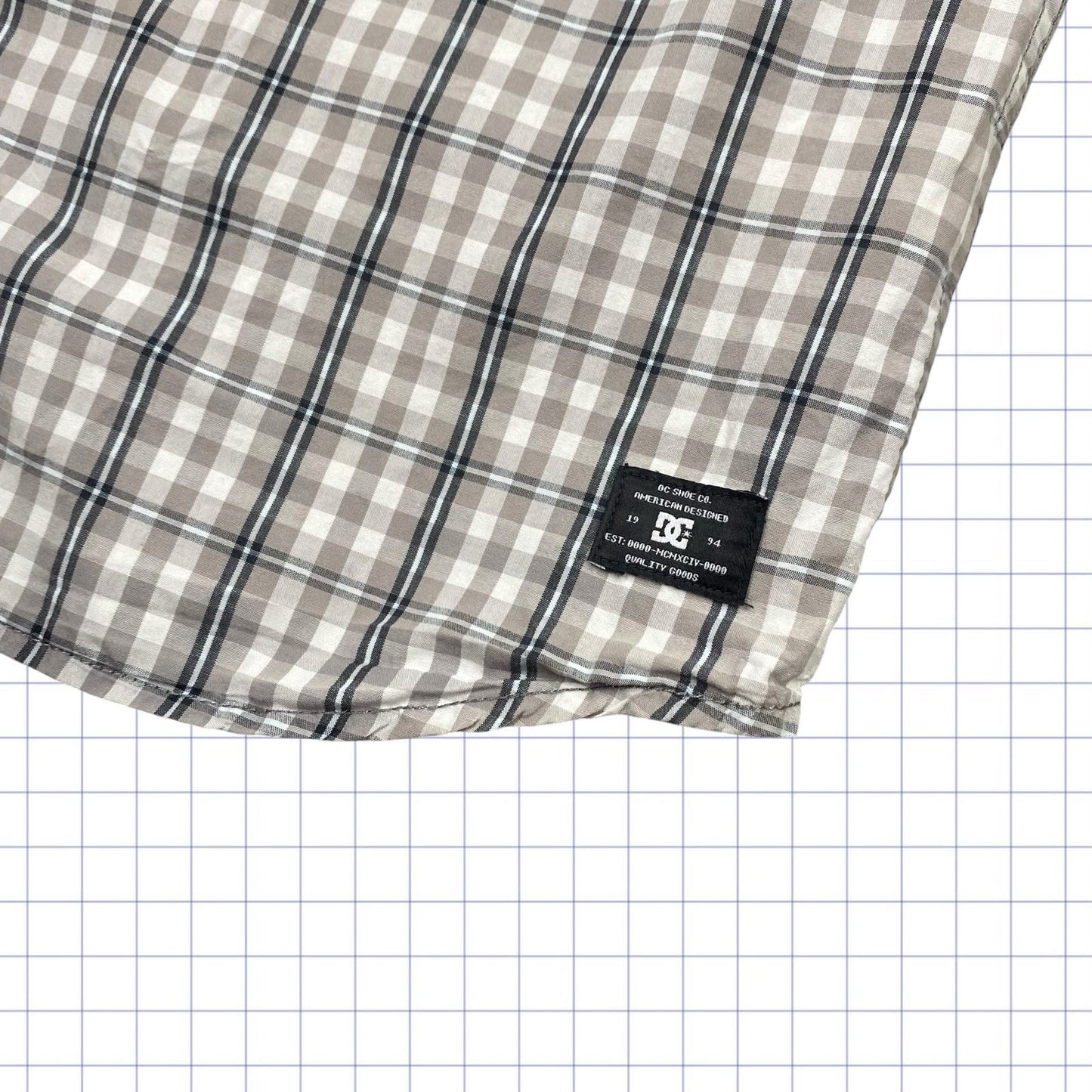Y2K DC Checkered Tshirt  - S/M