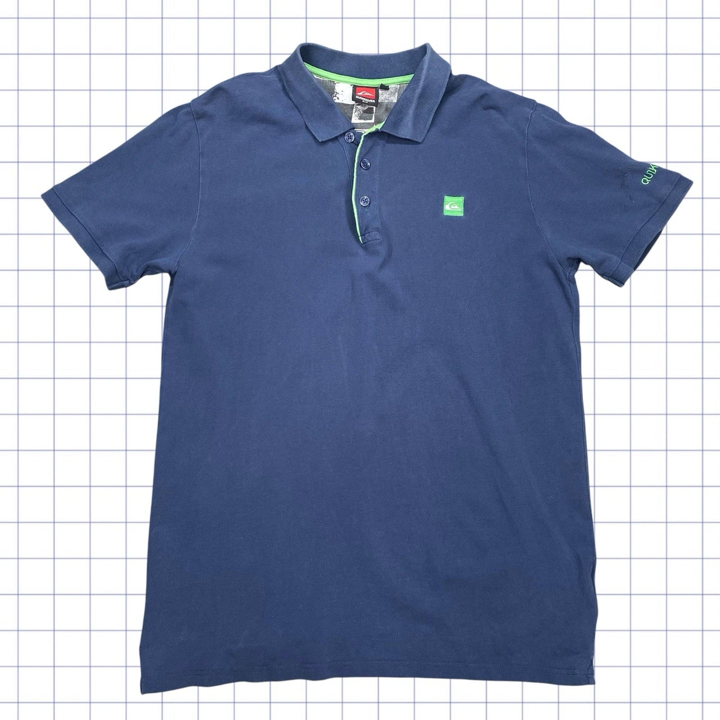 Vintage Quiksilver Polo Button Up Tshirt  - L