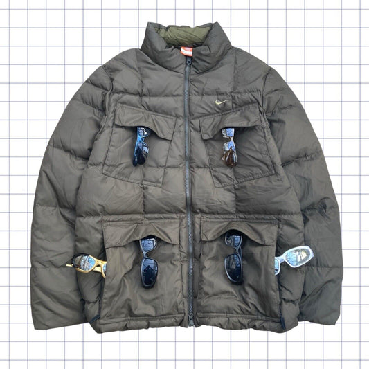 Y2K Multi Pocket Nike Down Puffer Jacket - M/L