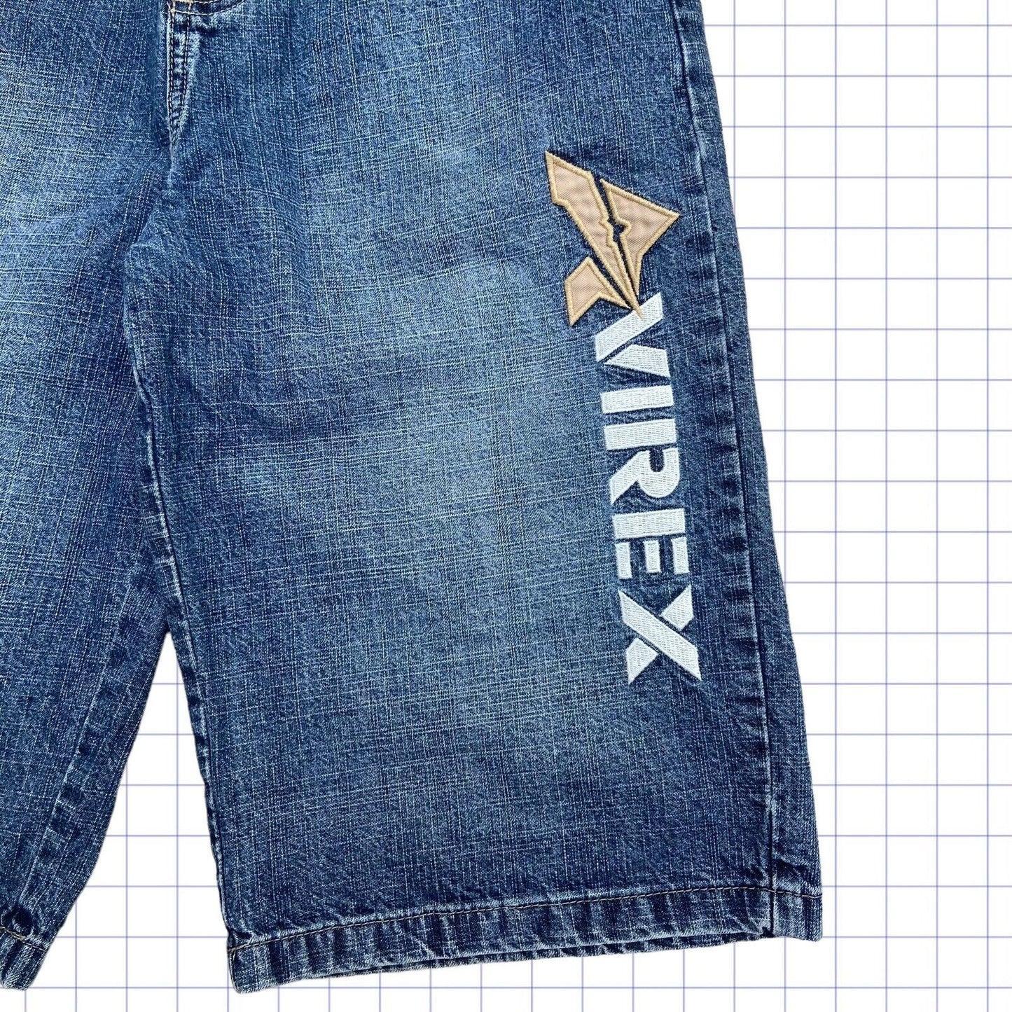 Vintage Avirex Spellout Jorts - 30W