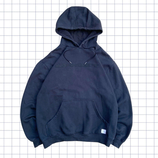 Y2K Oakley Spellout Hoodie - M