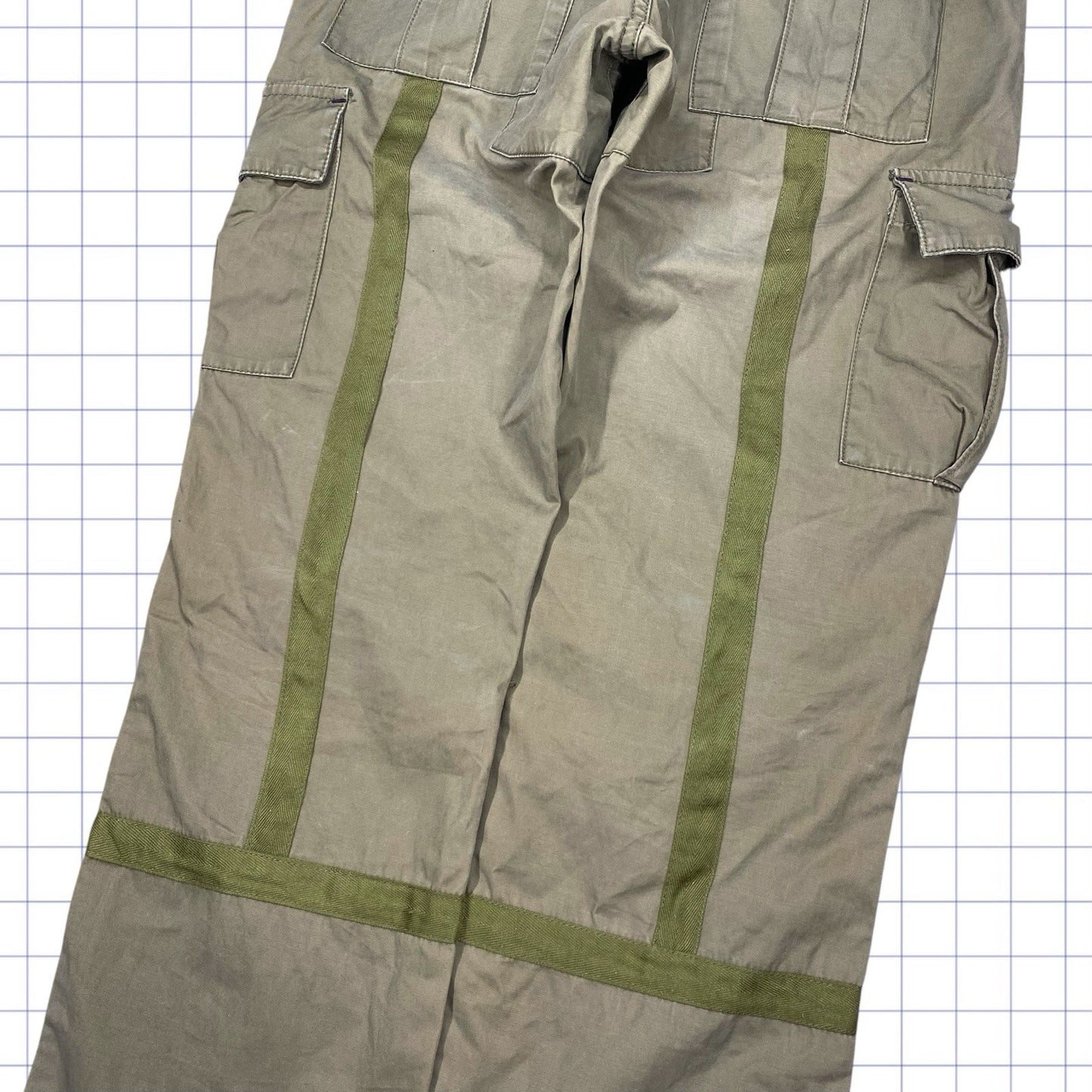 Vintage Asymmetrical Military Trousers - 32W