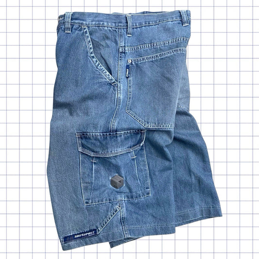 2000s South Pole Metallic Logo Jorts - 30W