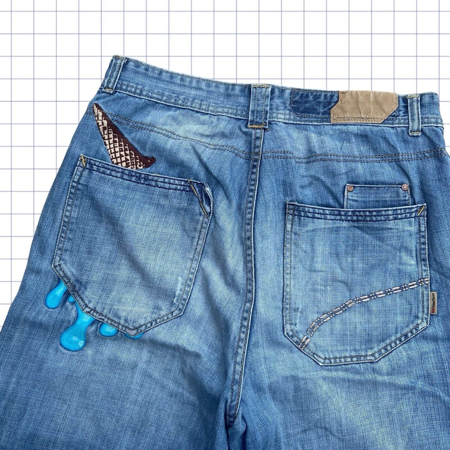 Ice Cream Drip Jorts - 32W