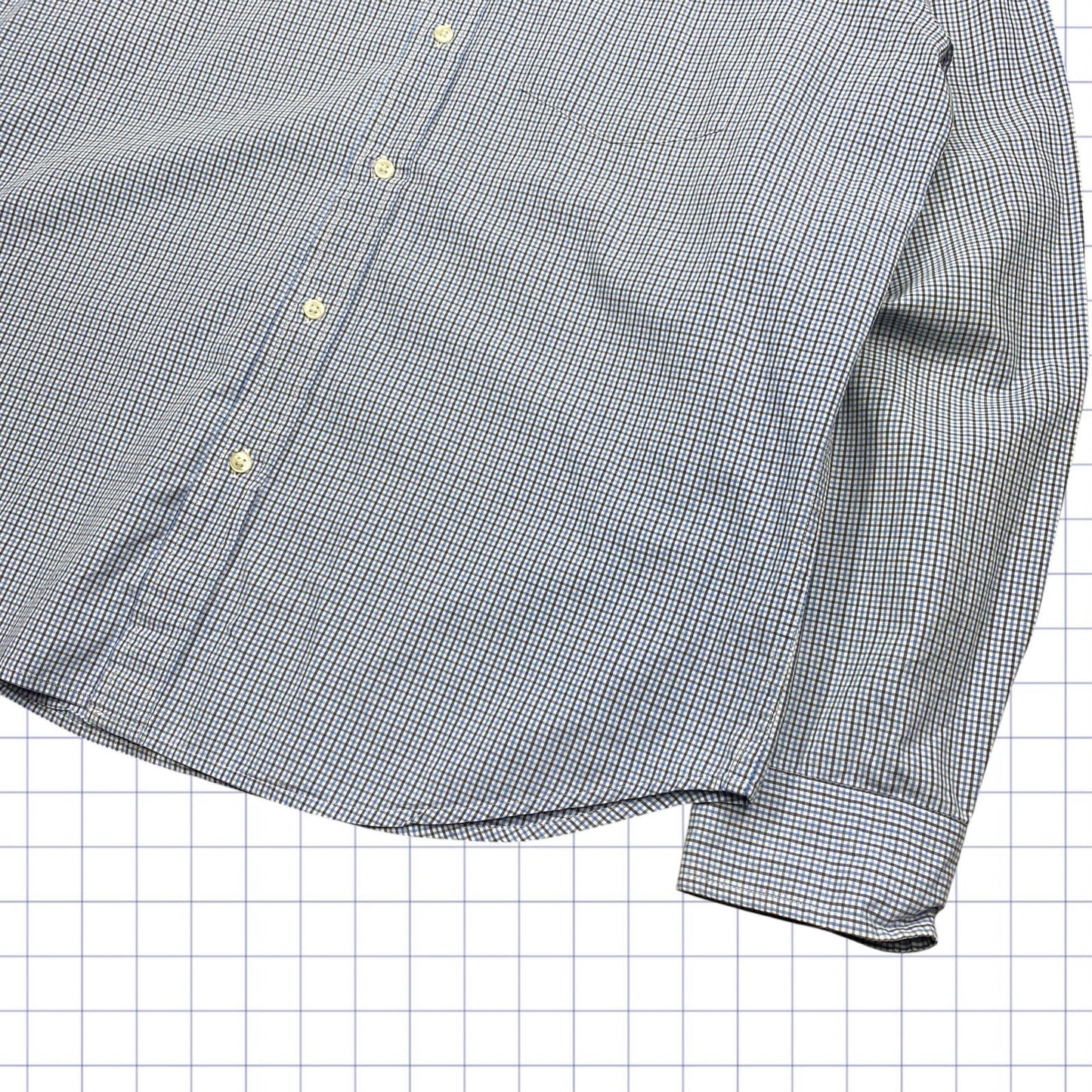 Vintage Gap Gridded Long Sleeve Shirt  - M/L