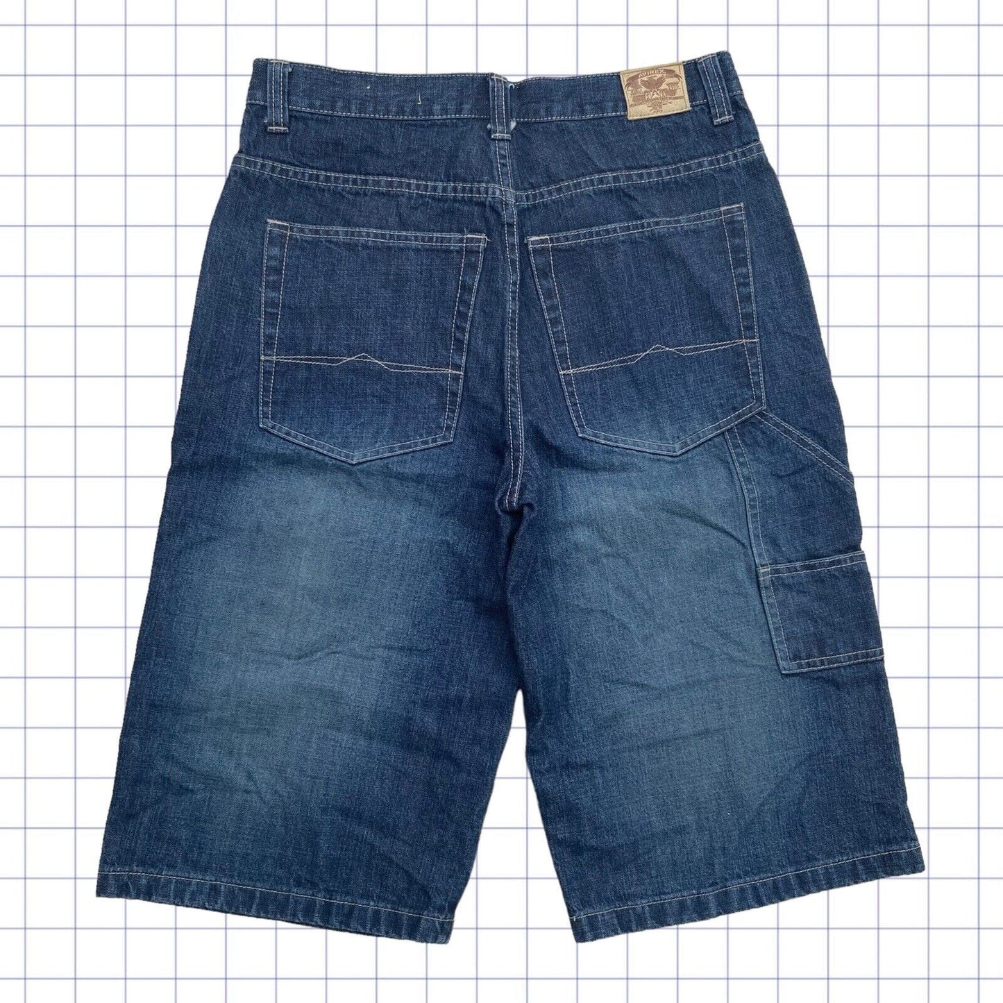 Vintage Avirex Spellout Jorts - 32W