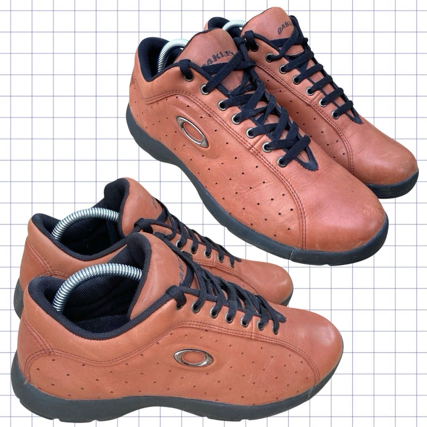Vintage Oakley Leather Trainers - UK 9.5