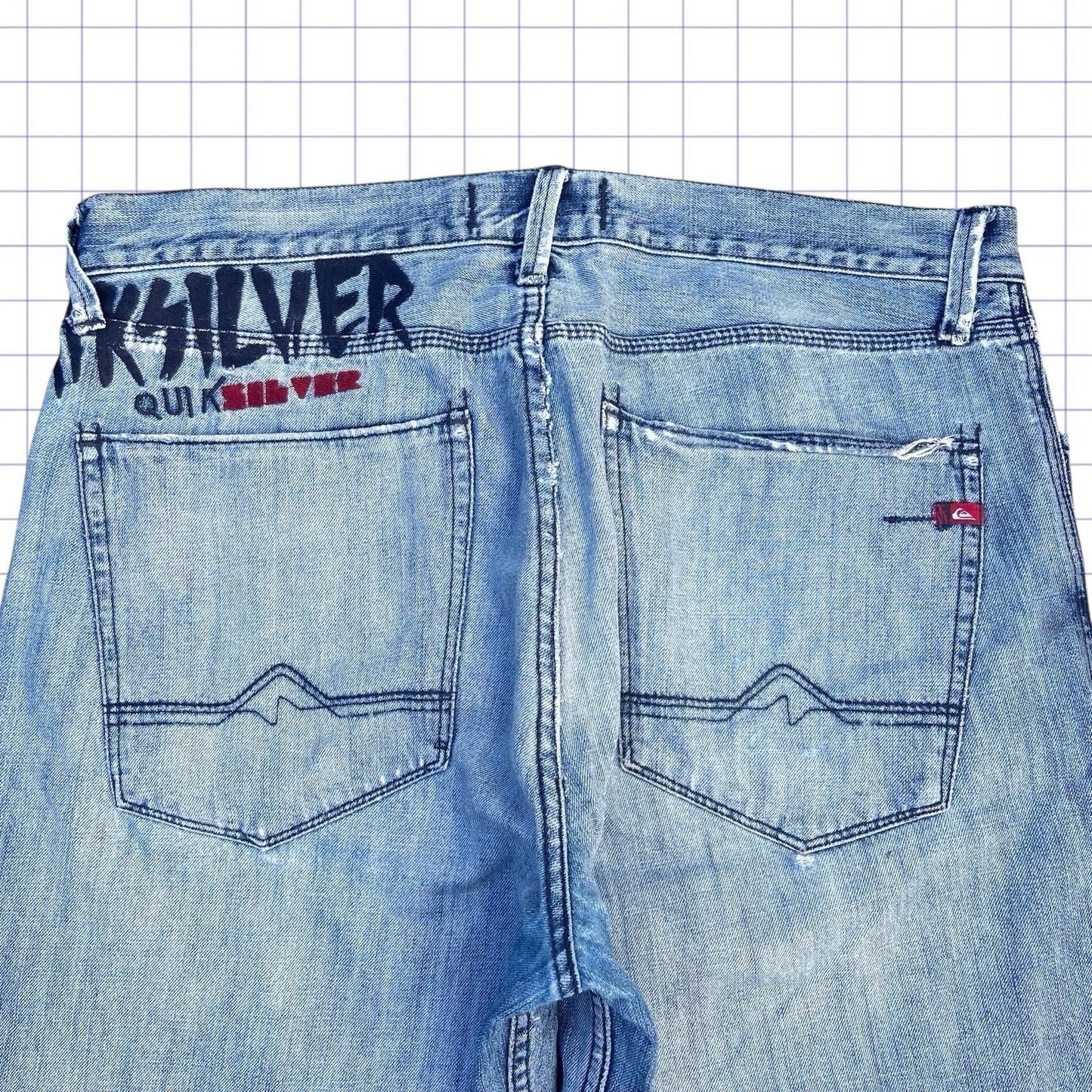 Vintage Quiksilver Spellout Jorts - 36W