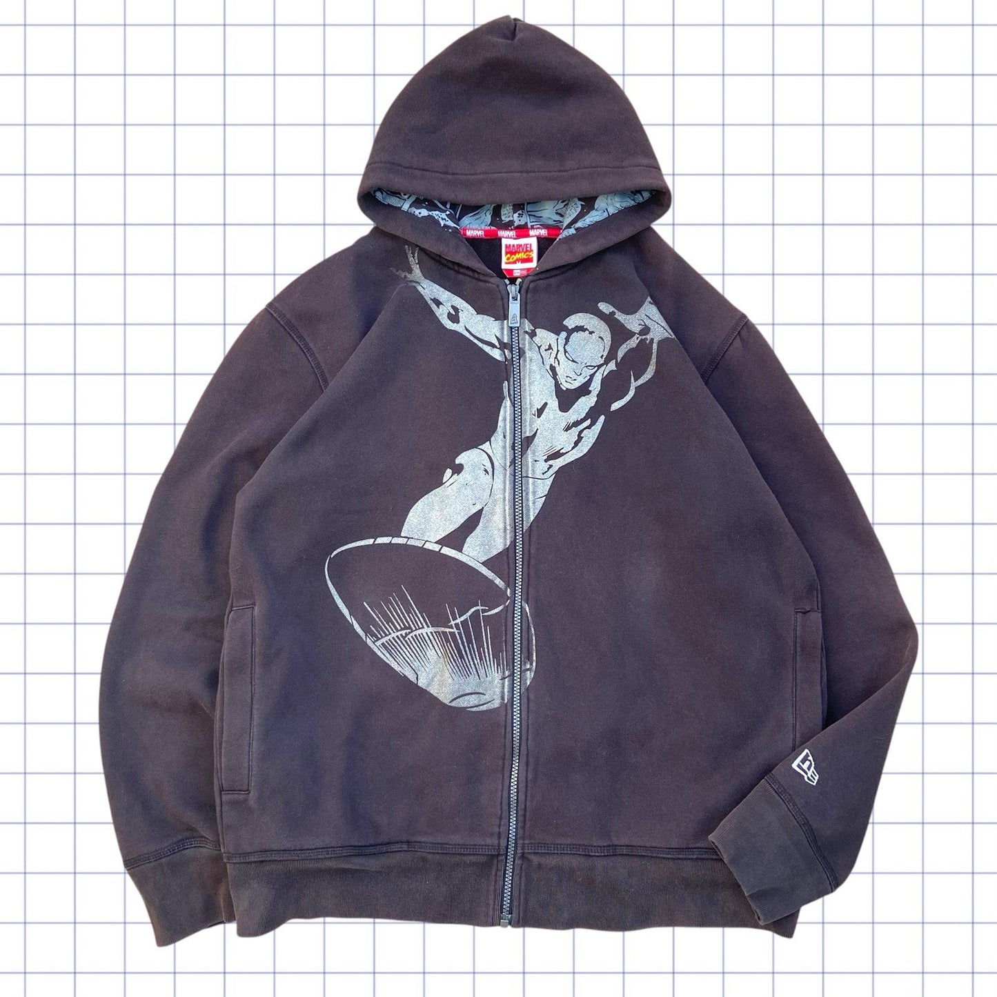 Vintage 2008 Marvel SIlver Surfer Hoodie - L