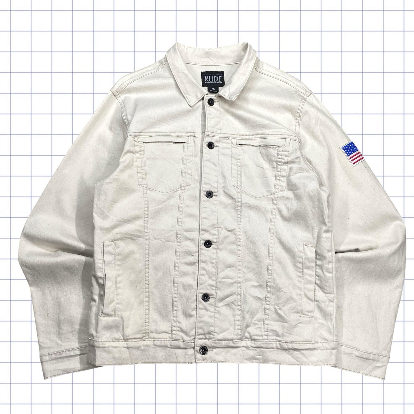 Vintage Rude Motorcycle Jacket - L