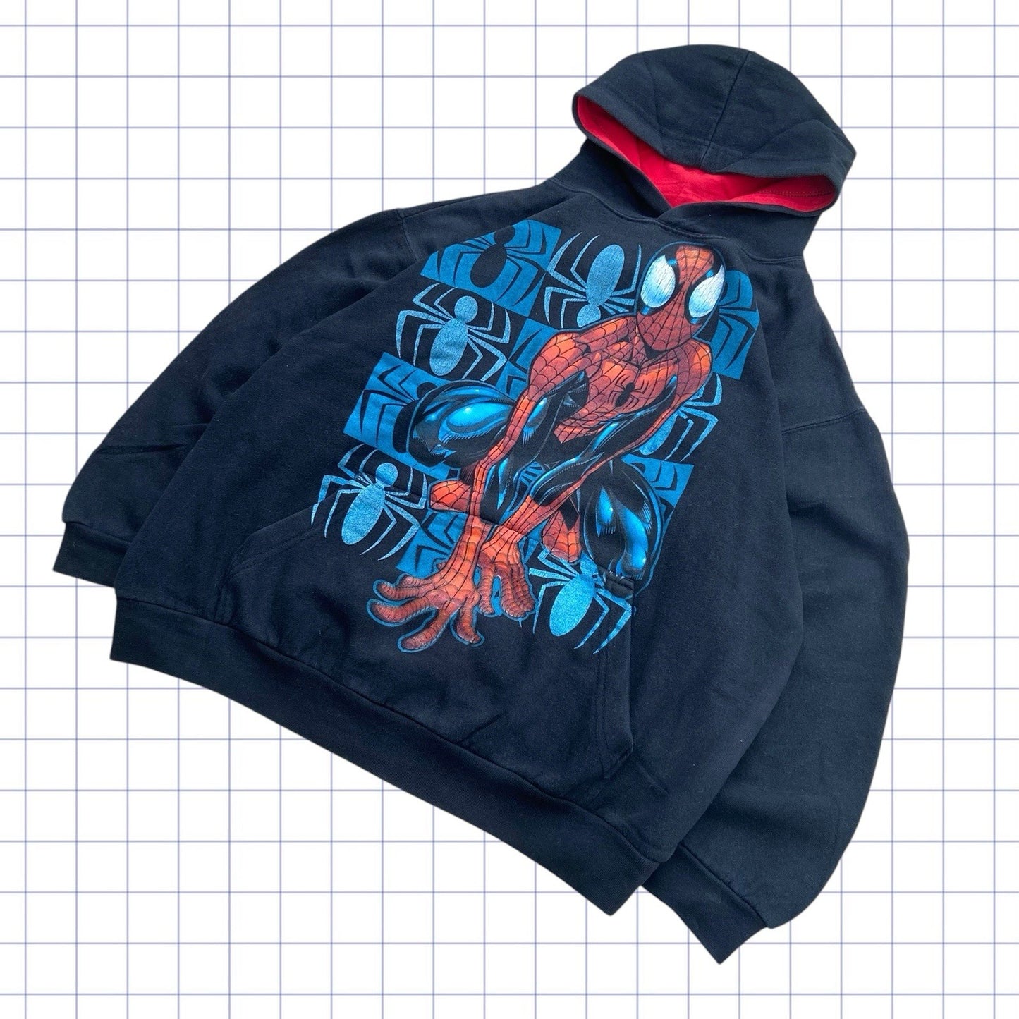 Vintage Marvel Mad Engine Spiderman Hoodie - XS