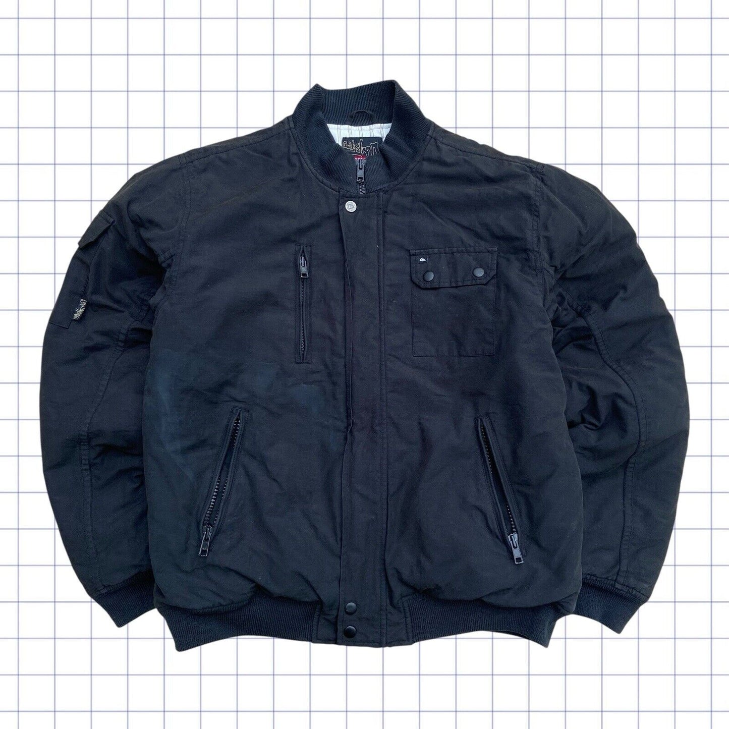 Mens Quiksilver Padded Bomber Jacket - M