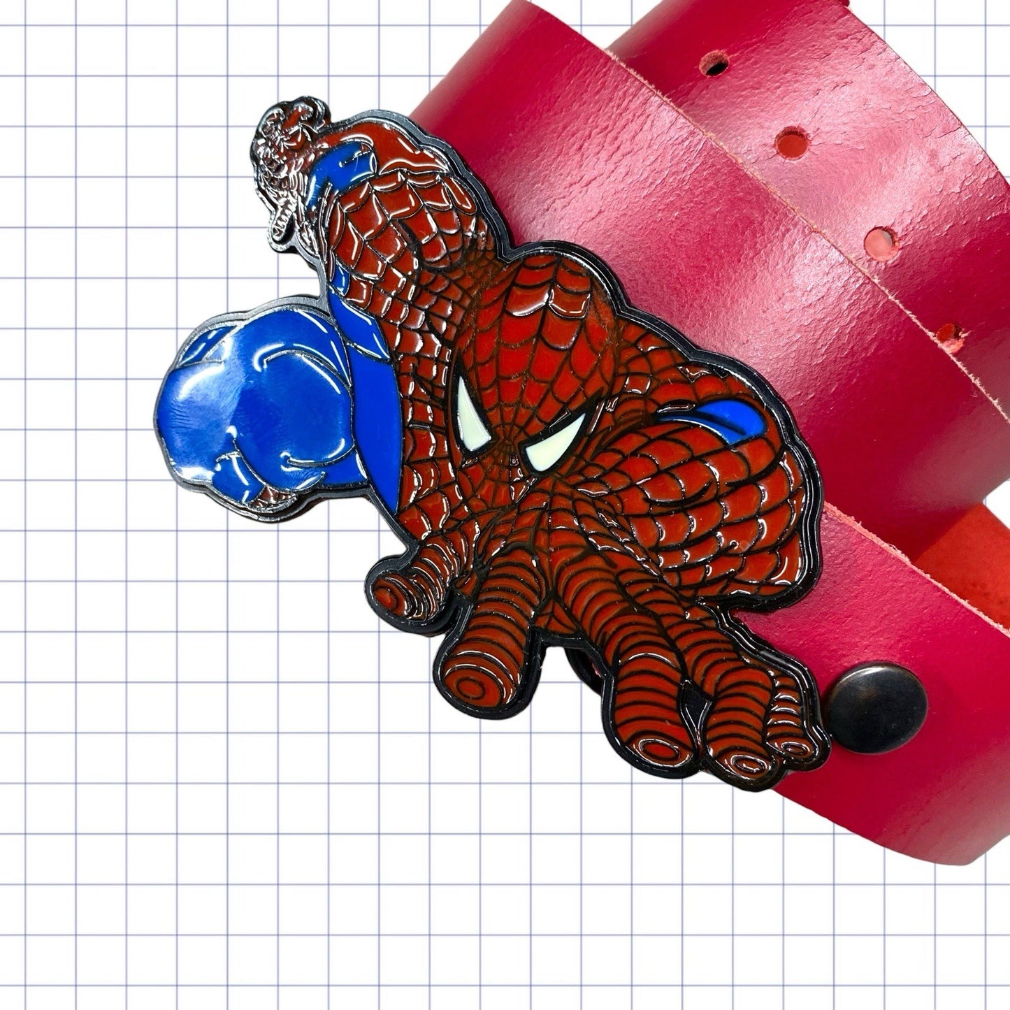 Vintage Spiderman Belt Buckle