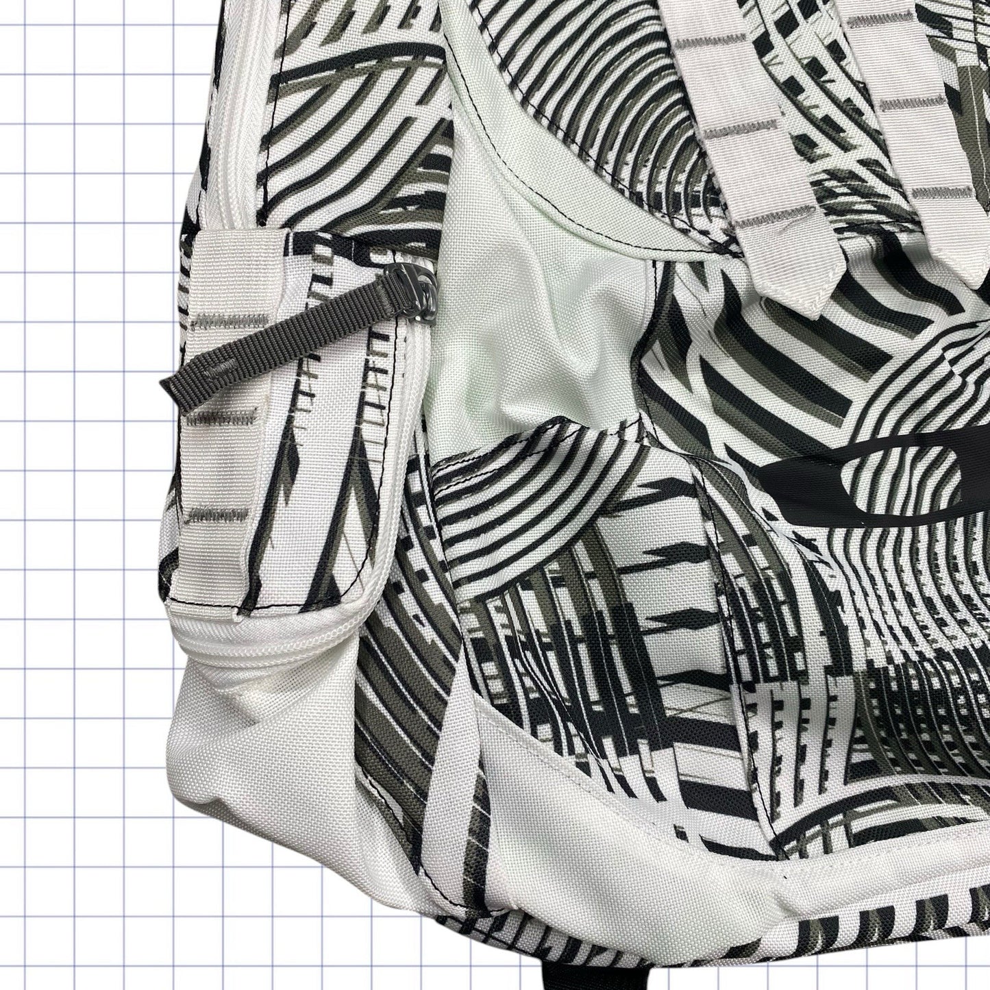 Early 2000s Oakley Gridded Pattern Backpack