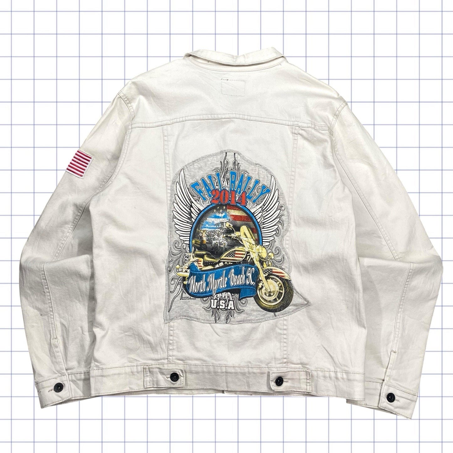 Vintage Rude Motorcycle Jacket - L