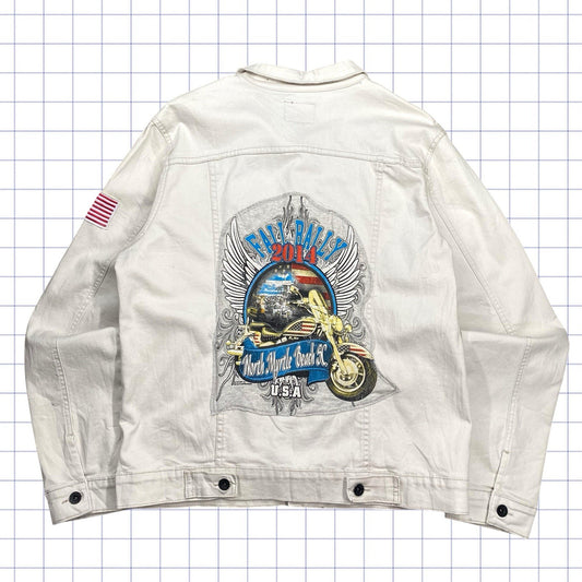 Vintage Rude Motorcycle Jacket - L