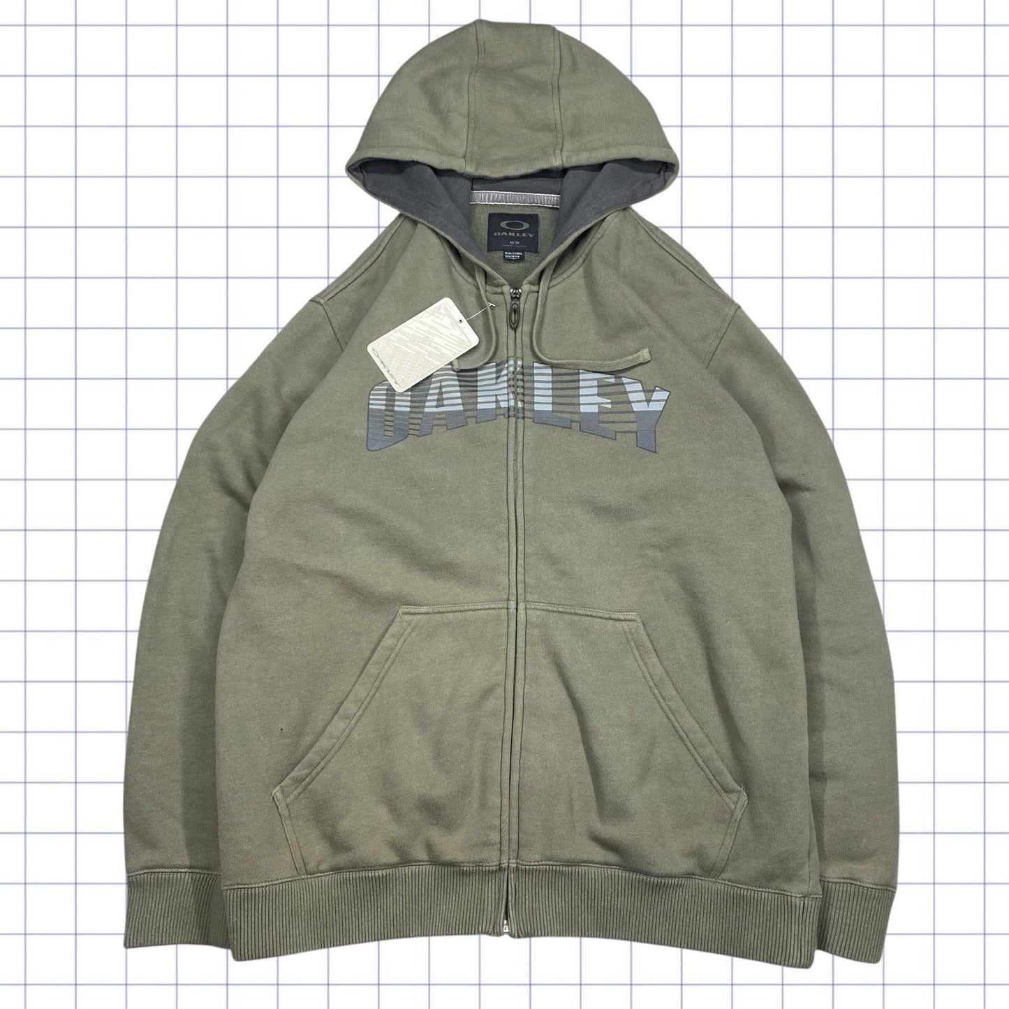 Vintage Oakley Spellout Hoodie - M/L