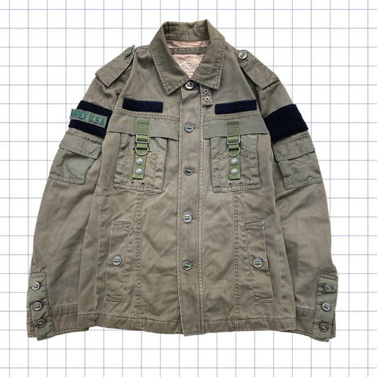 Vintage Avirex Military Patch Utility Jacket - S/M