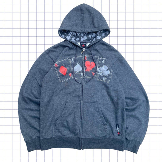 Vintage No Fear Playing Cards Hoodie - M/L