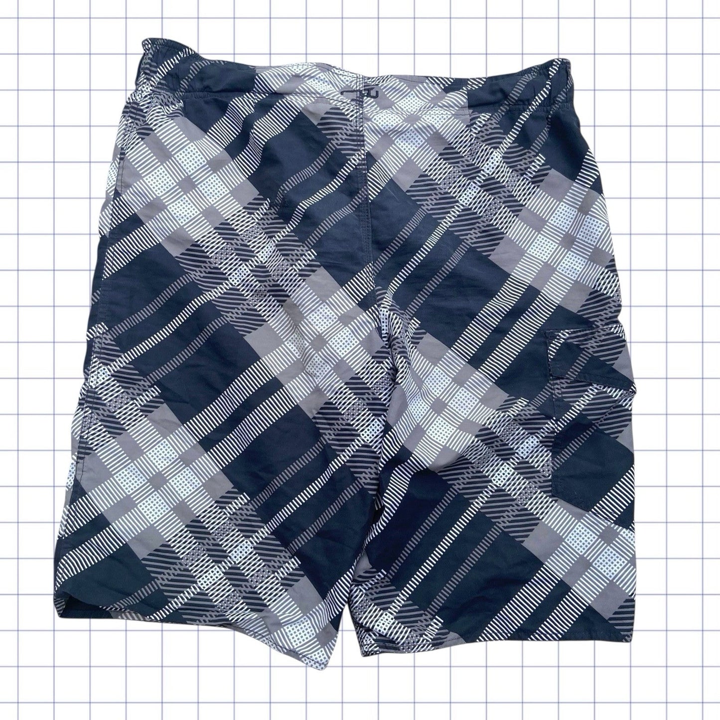 Vintage Quiksilver Style Patterned Board Shorts – 36W