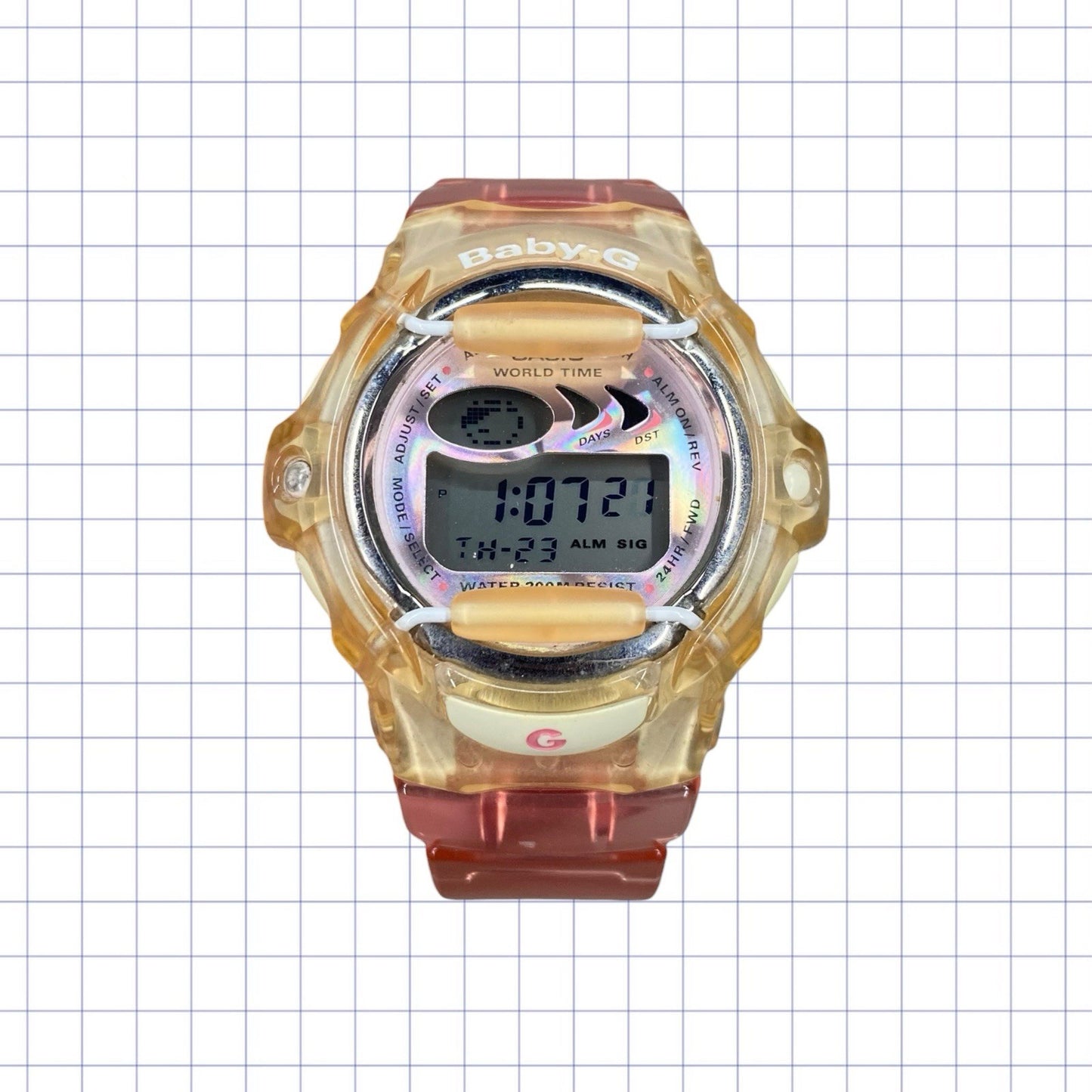 Boxed Casio baby G watch Translucent BG-169A