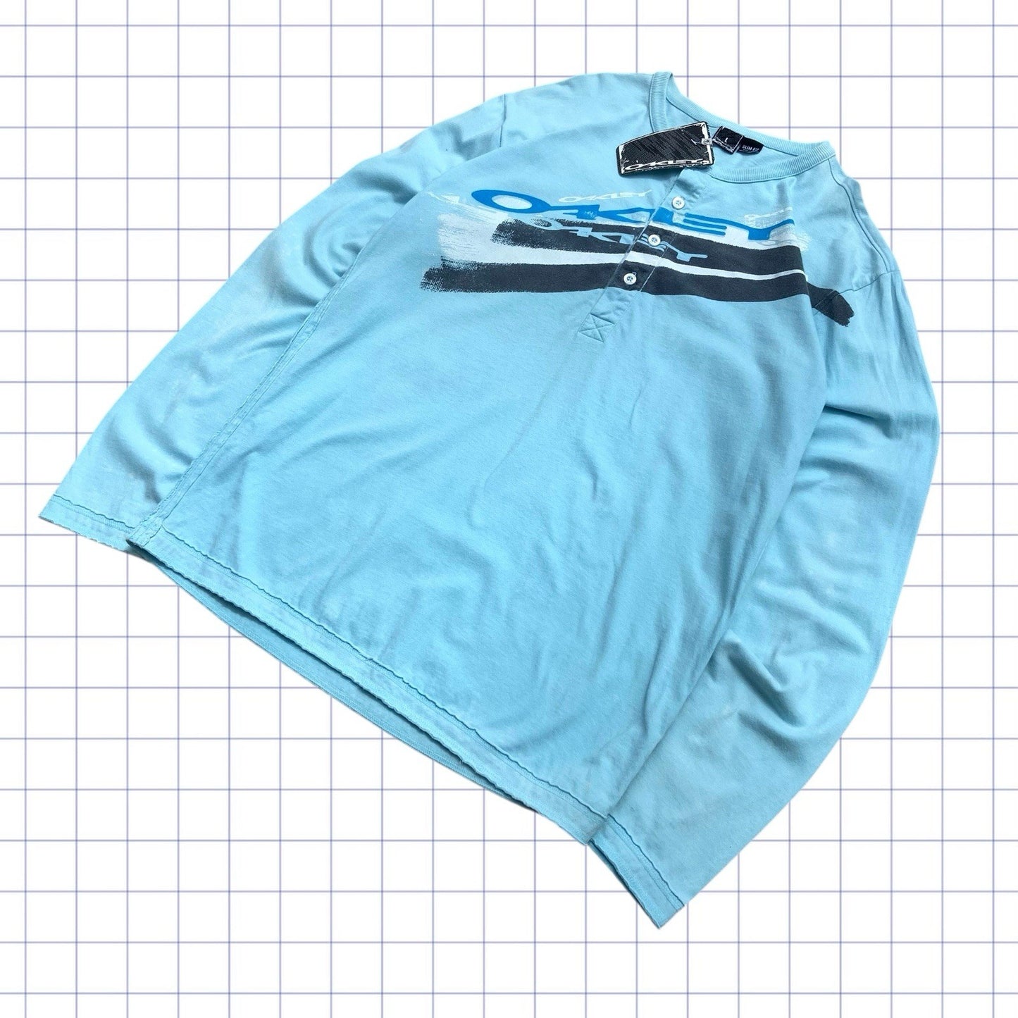 Early 2000s Oakley Spellout Long Sleeve Tshirt - L
