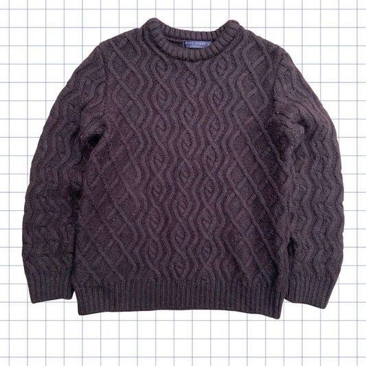 Paul James Wool Cable Knit Sweater - M